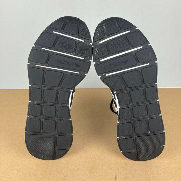 Adidas Swift Run Leopard Print Athletic Shoes Womens 7.5 Cream Black Low Top - Picture 7 of 10